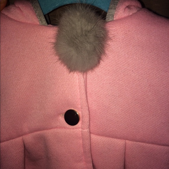 Hooded sweater coat with bunny ears - Picture 6 of 7
